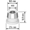 Керамический держатель сопла D21,4 (M11) для Raytools  арт.120515092A - st-e.info - Санкт-Петербург