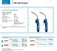 Горелка для полуавтоматической сварки TBi 250 Expert, длина 4 m. - st-e.info - Санкт-Петербург