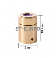 Защитный колпачок с защитным стеклом для QBH коннектора оптоволокна MAXQBHE05 - st-e.info - Санкт-Петербург