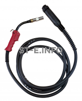 Сварочная горелка для полуавтомата QTB-500A длина кабеля 4 метра, евроадаптер - st-e.info - Санкт-Петербург