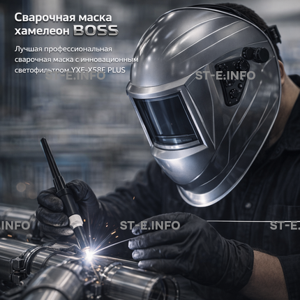 Сварочная маска хамелеон BOSS (YXE-X58E Plus) - st-e.info - Санкт-Петербург