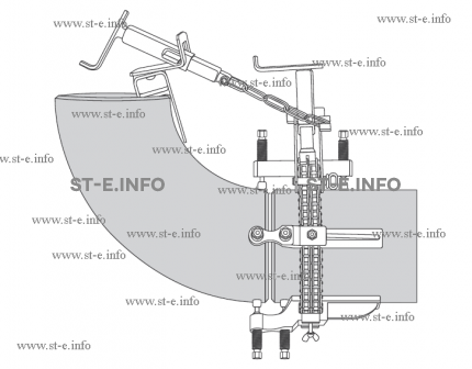 Центратор цепной однорядный Василёк СС-2TC для диаметров 100-530 синий для нержавеющей стали - st-e.info - Санкт-Петербург
